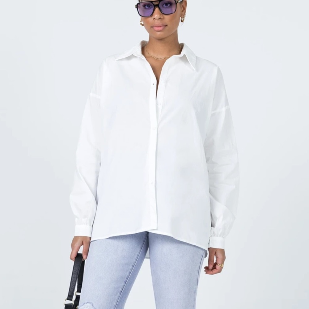 Princess Polly Ariella Shirt White
